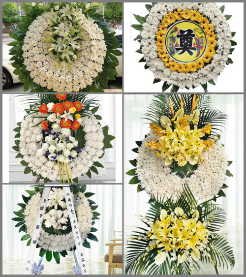四川成都蒲江县寿安镇白岩寺村花圈速递
